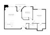 La maisonnette apartments 2x1 floor plan 2 bedroom 1 bathroom floor plan at La maisonnette apartments